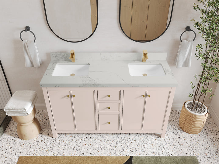 Chicago 60 in. W x 22 in. D Double Sink Bathroom Vanity - photo 18