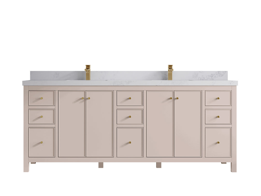 Chicago 84 in. W x 22 in. D Double Sink Bathroom Vanity