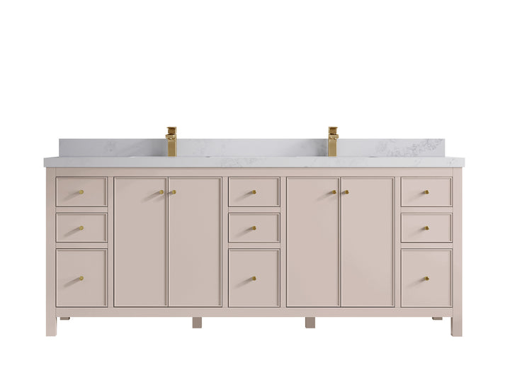 Chicago 84 in. W x 22 in. D Double Sink Bathroom Vanity - photo 19