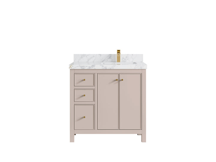 Chicago 36 in. W x 22 in. D Right Offset Sink Bathroom Vanity - photo 21