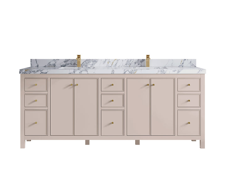 Chicago 84 in. W x 22 in. D Double Sink Bathroom Vanity - photo 21