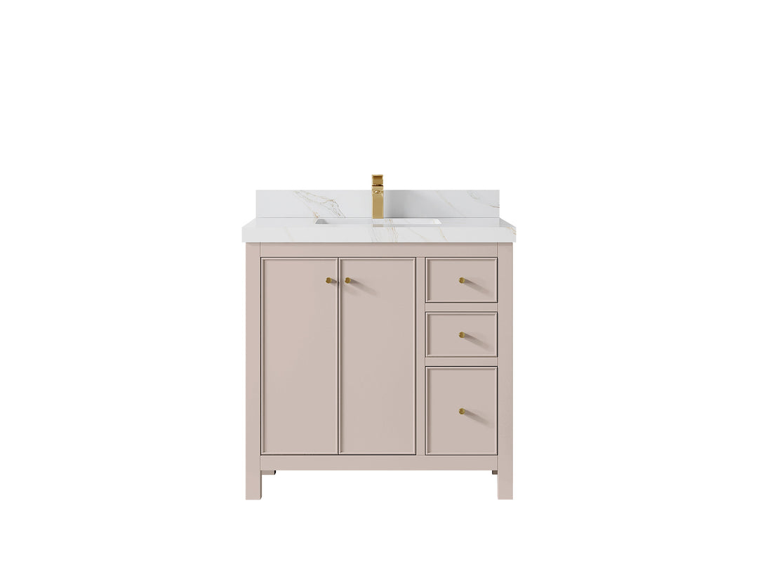 Chicago 36 in. W x 22 in. D Center Sink Bathroom Vanity