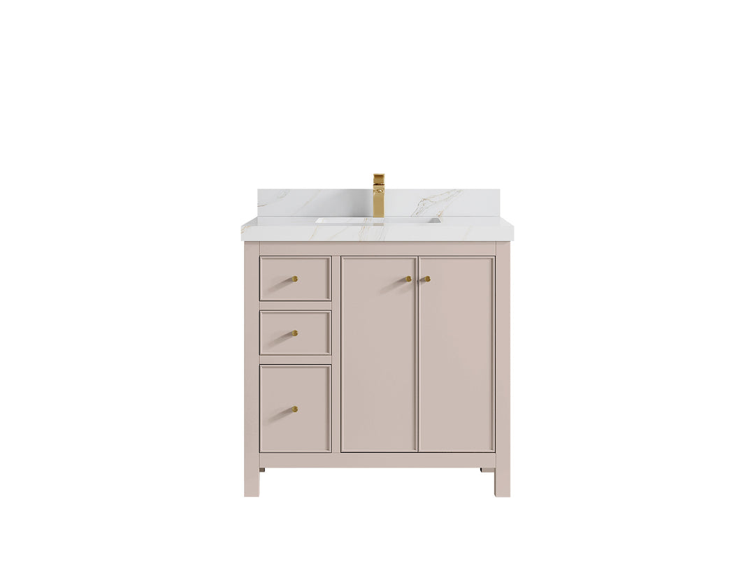 Chicago 36 in. W x 22 in. D Center Sink Bathroom Vanity