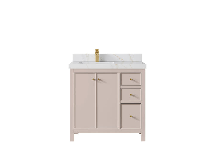 Chicago 36 in. W x 22 in. D Left Offset Sink Bathroom Vanity - photo 23