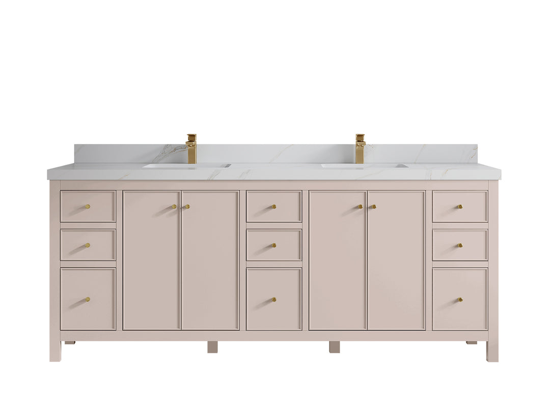Chicago 84 in. W x 22 in. D Double Sink Bathroom Vanity