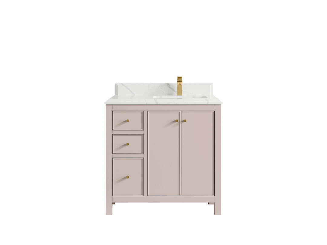 Chicago 36 in. W x 22 in. D Right Offset Sink Bathroom Vanity