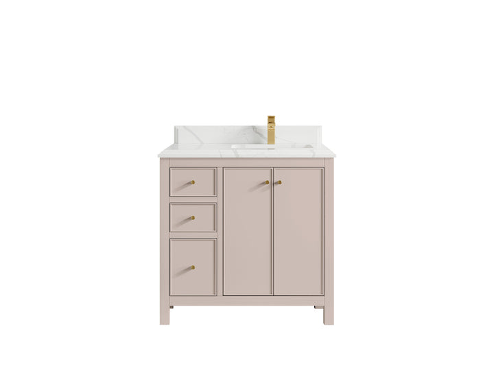 Chicago 36 in. W x 22 in. D Right Offset Sink Bathroom Vanity - photo 25