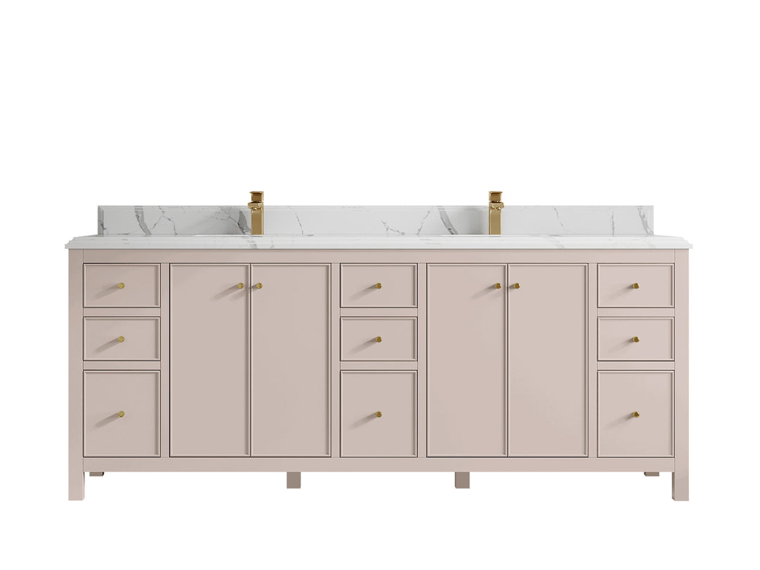 Chicago 84 in. W x 22 in. D Double Sink Bathroom Vanity