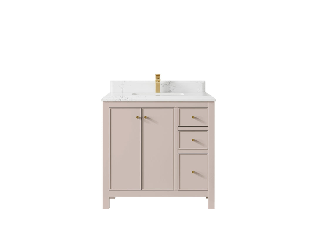 Chicago 36 in. W x 22 in. D Center Sink Bathroom Vanity