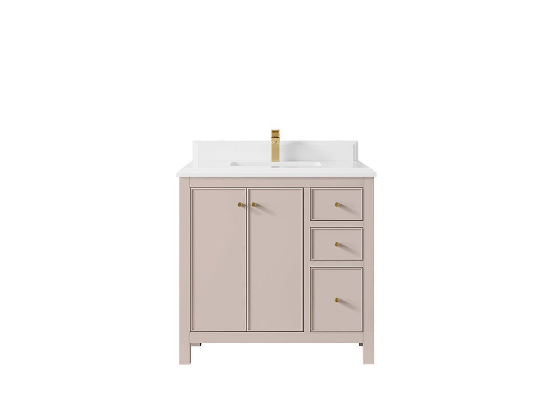 Chicago 36 in. W x 22 in. D Center Sink Bathroom Vanity