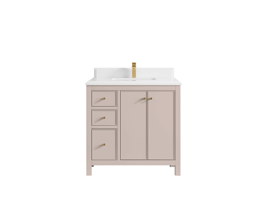Chicago 36 in. W x 22 in. D Center Sink Bathroom Vanity