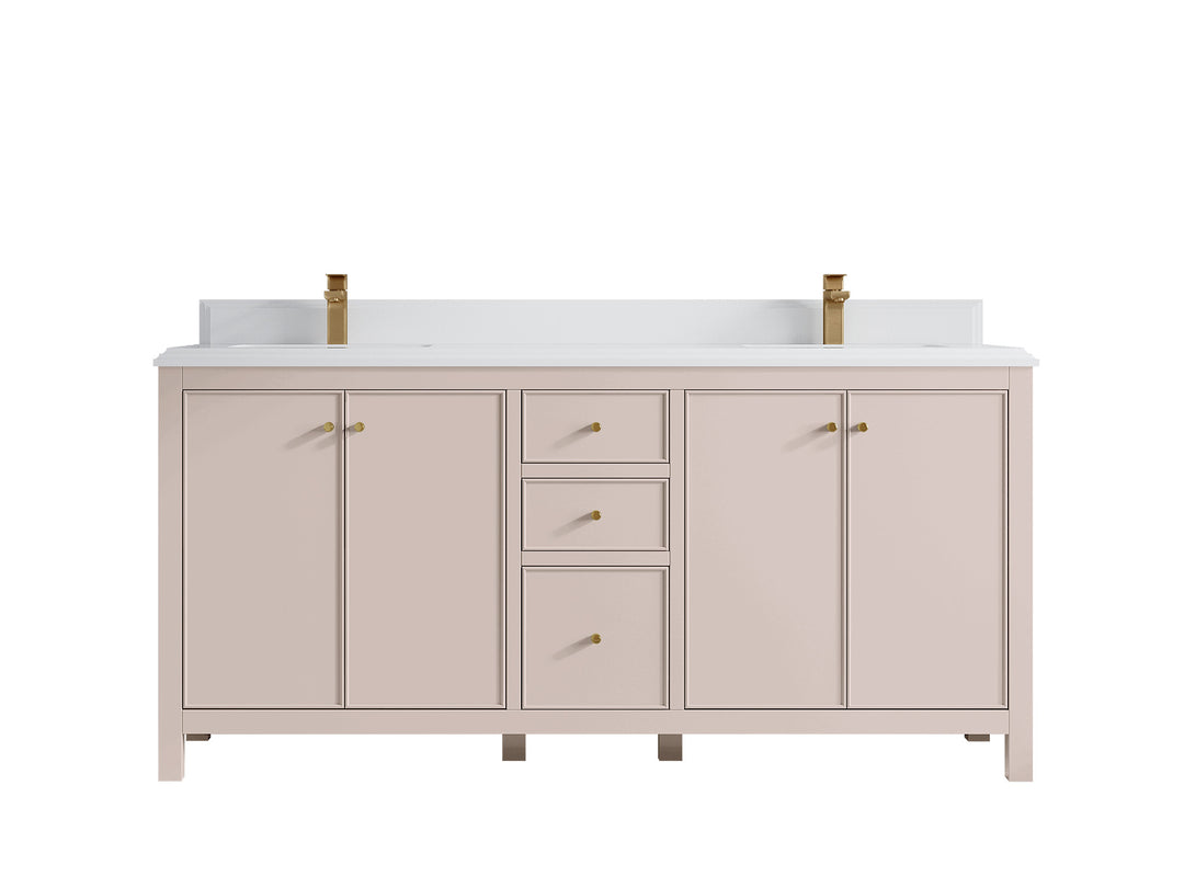 Chicago 72 in. W x 22 in. D Double Sink Bathroom Vanity