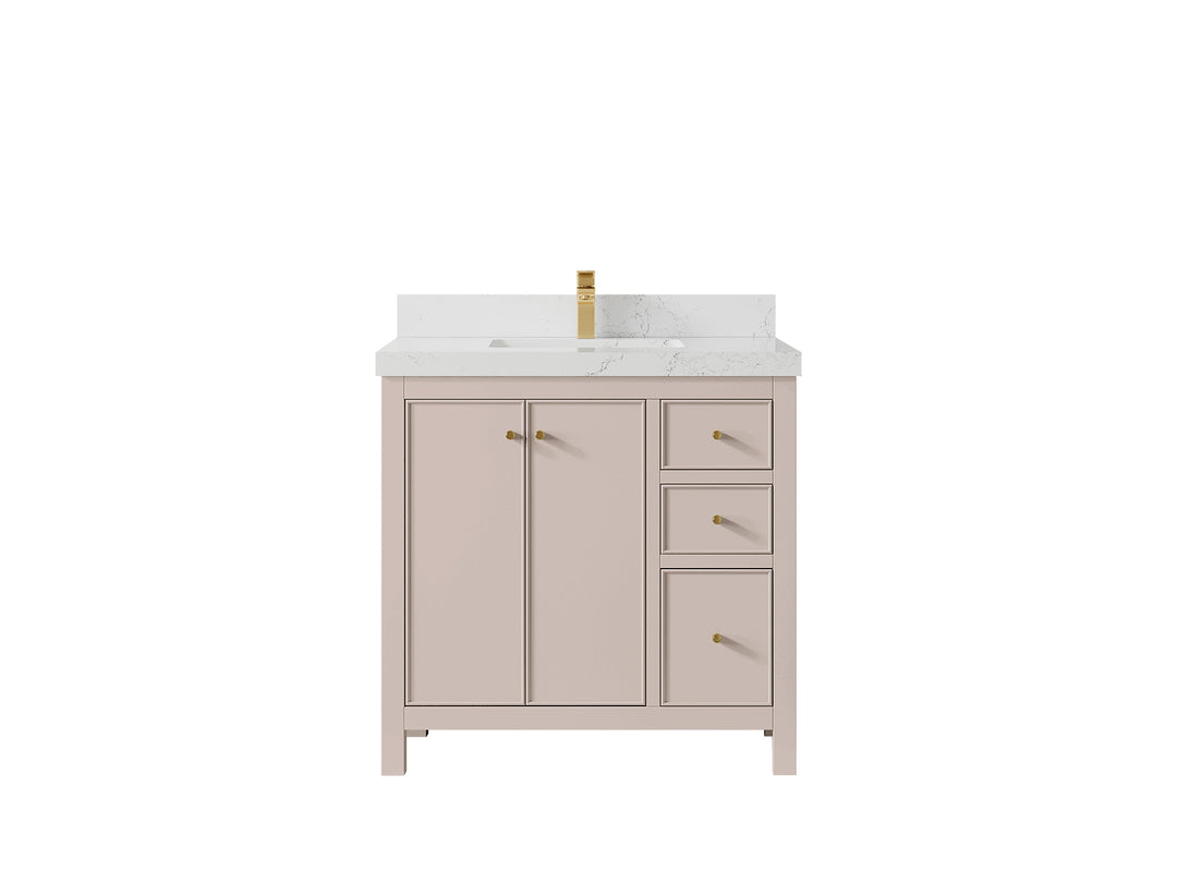 Chicago 36 in. W x 22 in. D Center Sink Bathroom Vanity