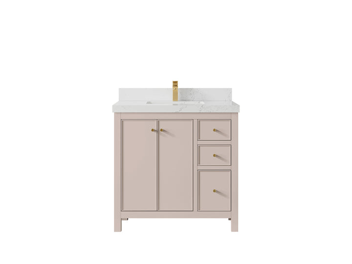 Chicago 36 in. W x 22 in. D Center Sink Bathroom Vanity - photo 31
