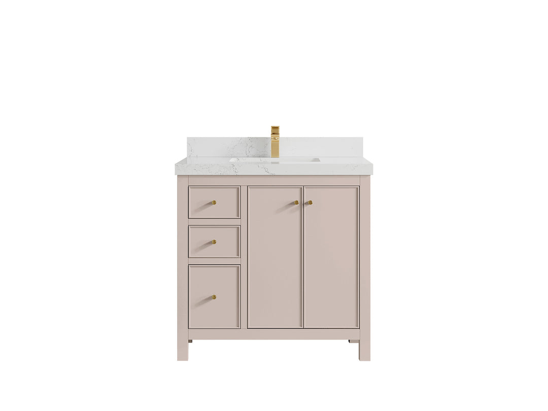 Chicago 36 in. W x 22 in. D Center Sink Bathroom Vanity