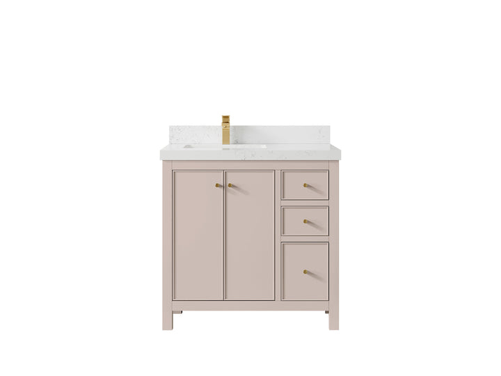 Chicago 36 in. W x 22 in. D Left Offset Sink Bathroom Vanity - photo 31