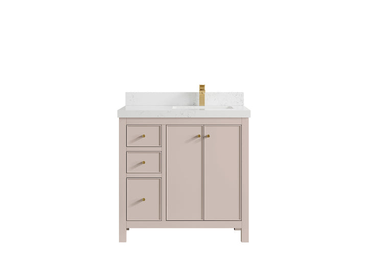 Chicago 36 in. W x 22 in. D Right Offset Sink Bathroom Vanity - photo 31