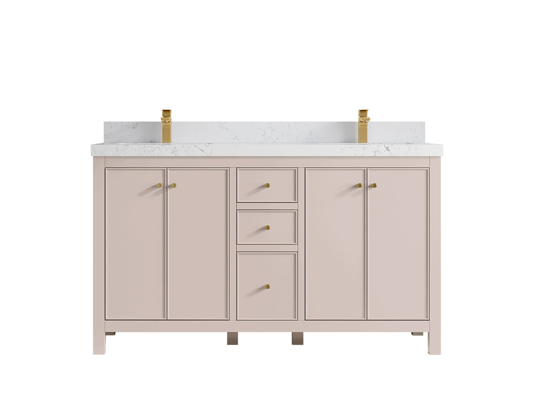 Chicago 60 in. W x 22 in. D Double Sink Bathroom Vanity