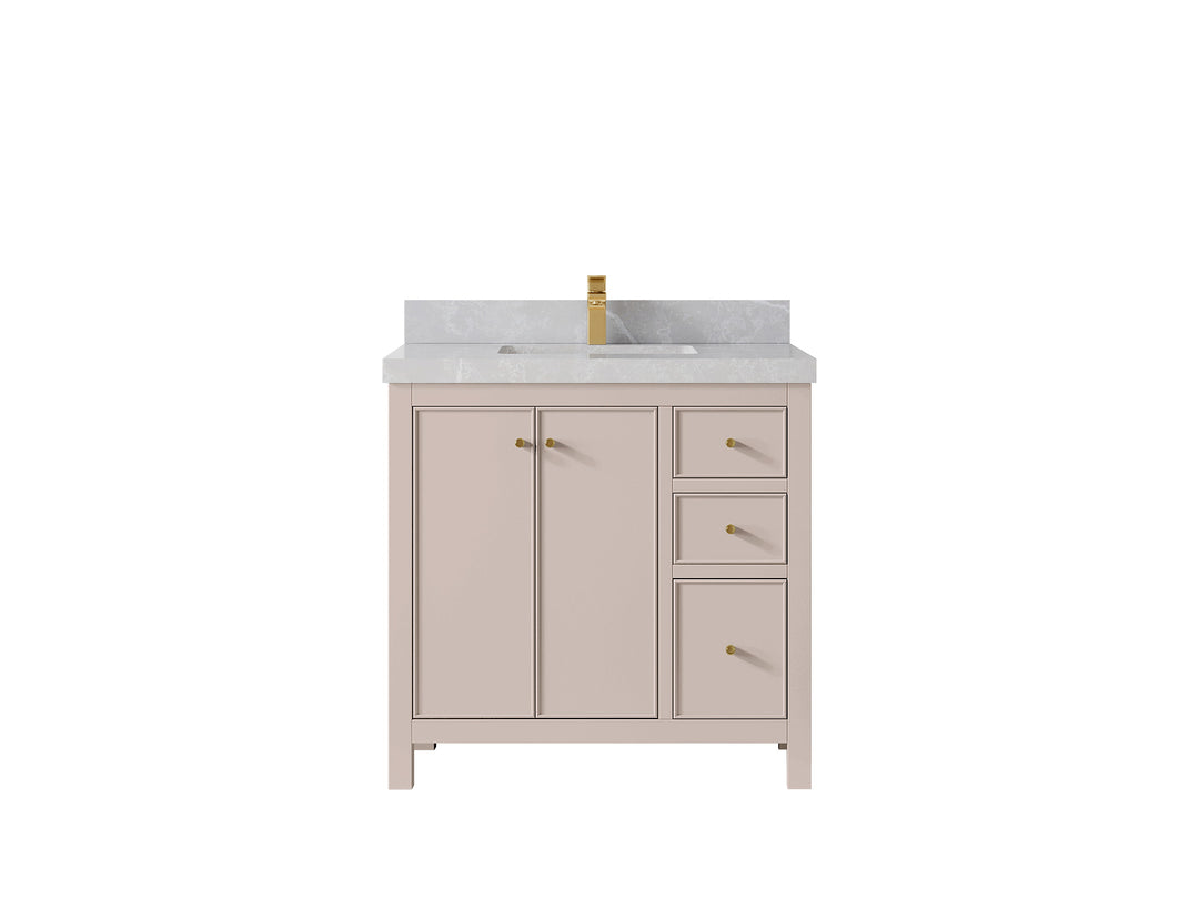 Chicago 36 in. W x 22 in. D Center Sink Bathroom Vanity