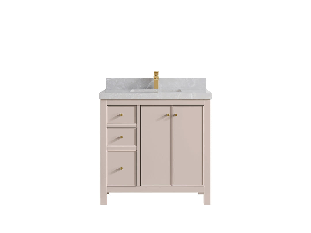 Chicago 36 in. W x 22 in. D Center Sink Bathroom Vanity
