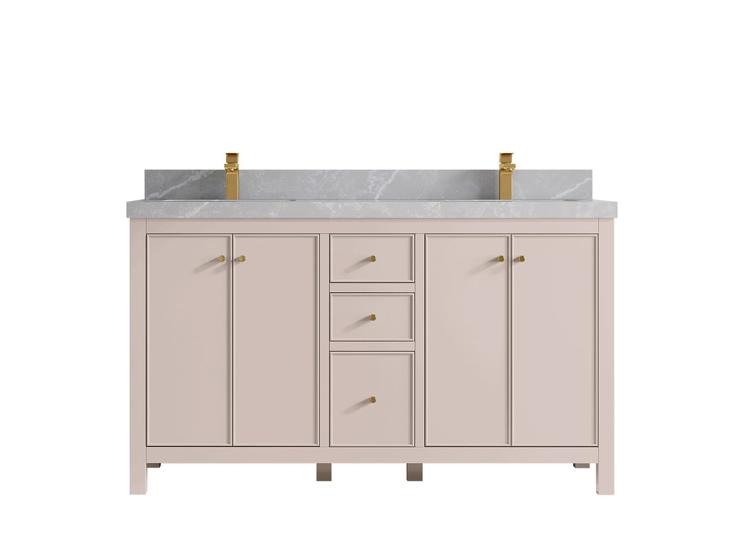 Chicago 60 in. W x 22 in. D Double Sink Bathroom Vanity