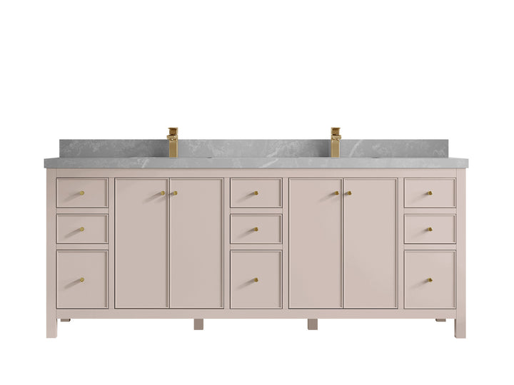 Chicago 84 in. W x 22 in. D Double Sink Bathroom Vanity - photo 33