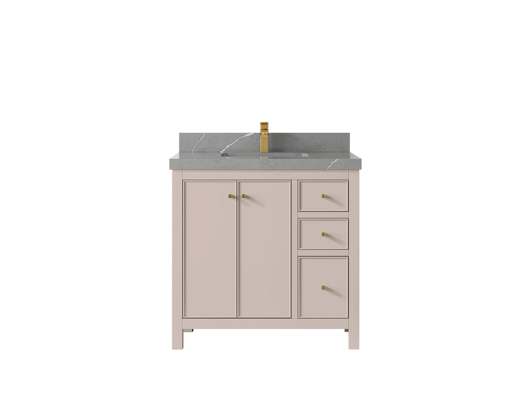 Chicago 36 in. W x 22 in. D Center Sink Bathroom Vanity