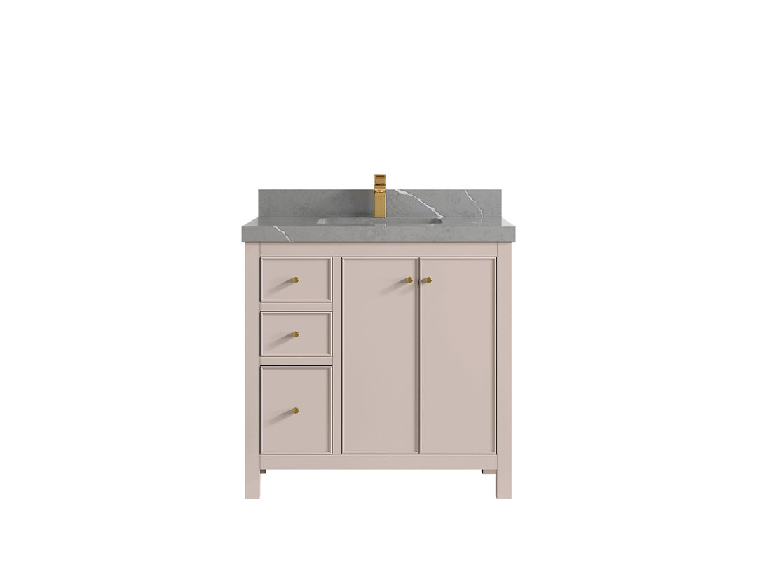 Chicago 36 in. W x 22 in. D Center Sink Bathroom Vanity