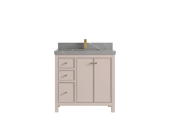 Chicago 36 in. W x 22 in. D Center Sink Bathroom Vanity - photo 35