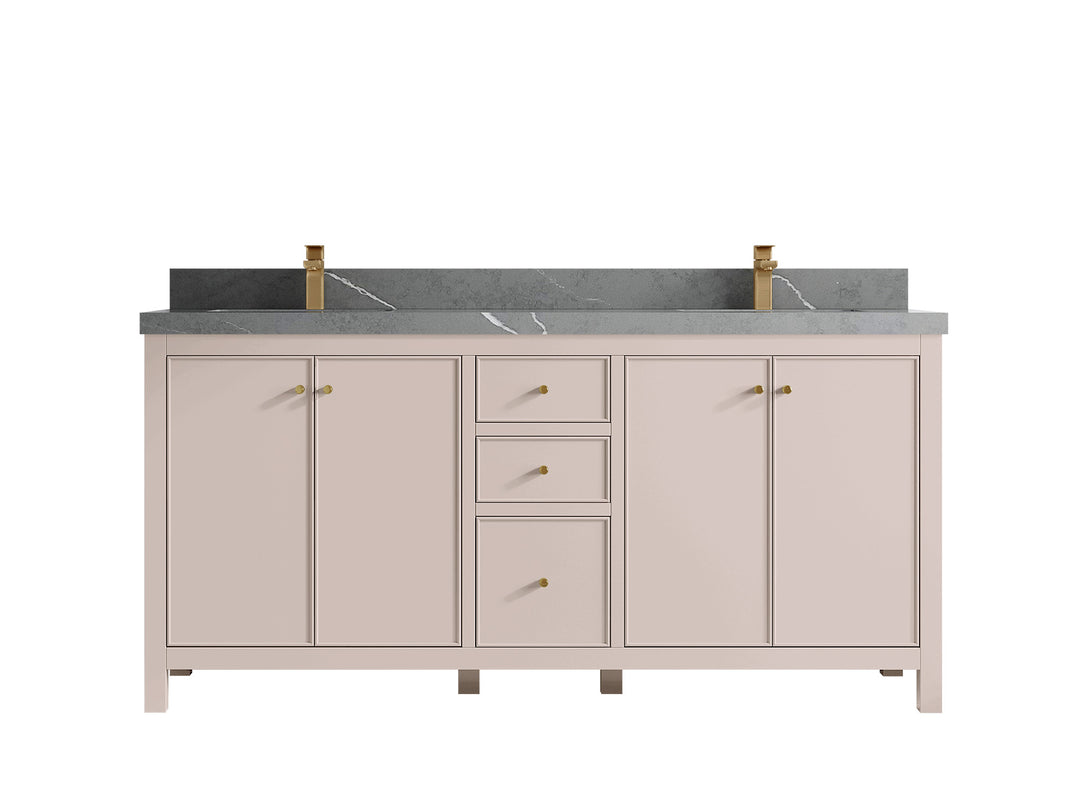 Chicago 72 in. W x 22 in. D Double Sink Bathroom Vanity