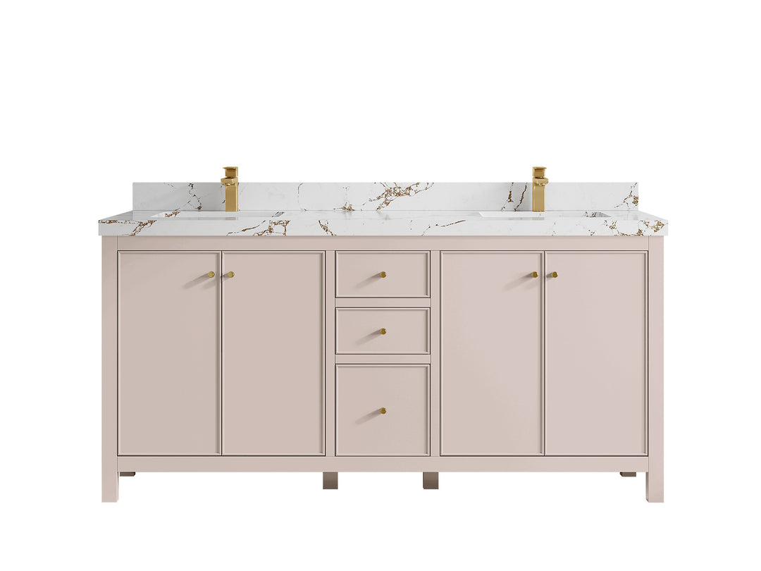 Chicago 72 in. W x 22 in. D Double Sink Bathroom Vanity