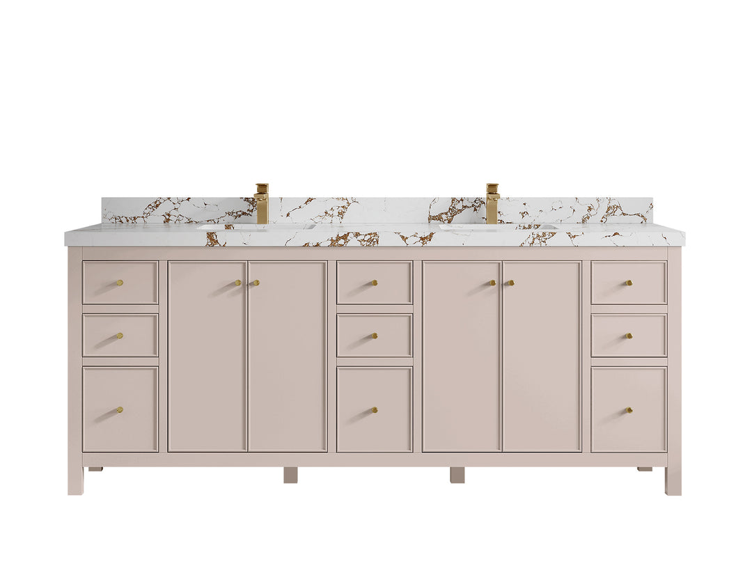 Chicago 84 in. W x 22 in. D Double Sink Bathroom Vanity