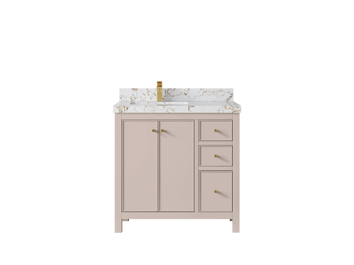 Chicago 36 in. W x 22 in. D Left Offset Sink Bathroom Vanity - photo 39