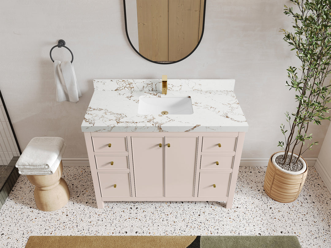 Chicago 48 in. W x 22 in. D Single Sink Bathroom Vanity