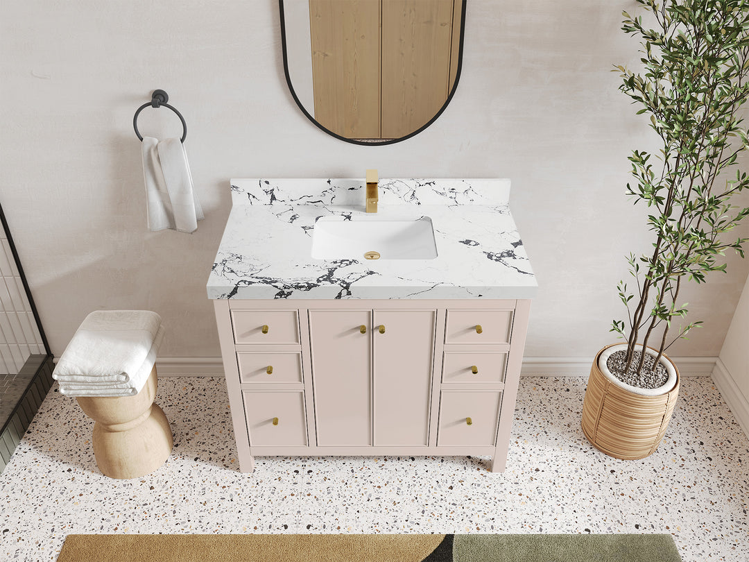 Chicago 42 in. W x 22 in. D Single Sink Bathroom Vanity