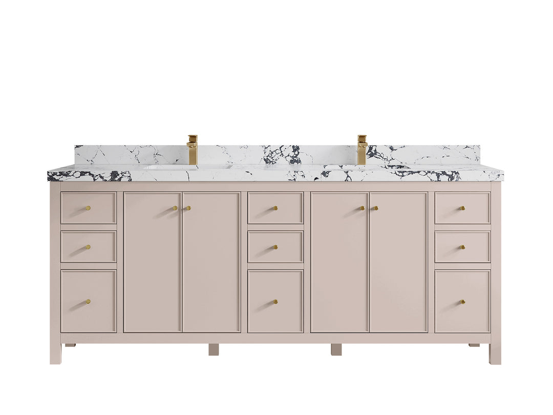 Chicago 84 in. W x 22 in. D Double Sink Bathroom Vanity