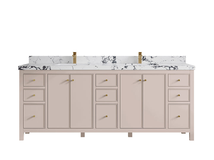 Chicago 84 in. W x 22 in. D Double Sink Bathroom Vanity - photo 41