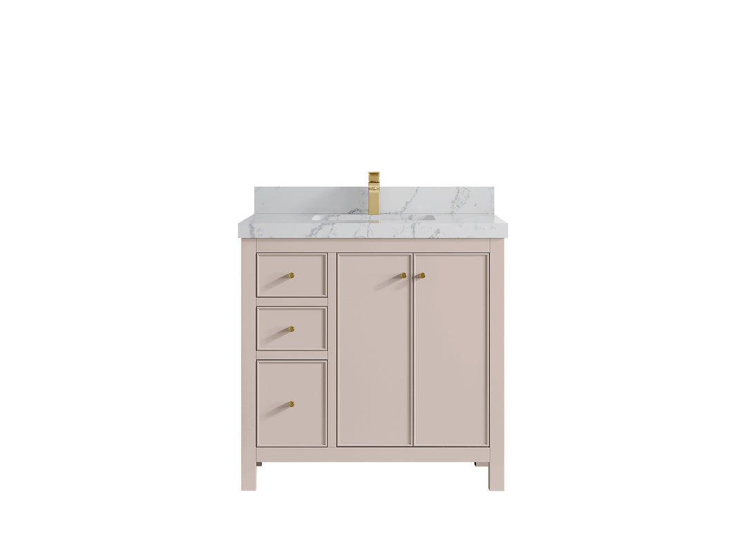 Chicago 36 in. W x 22 in. D Center Sink Bathroom Vanity