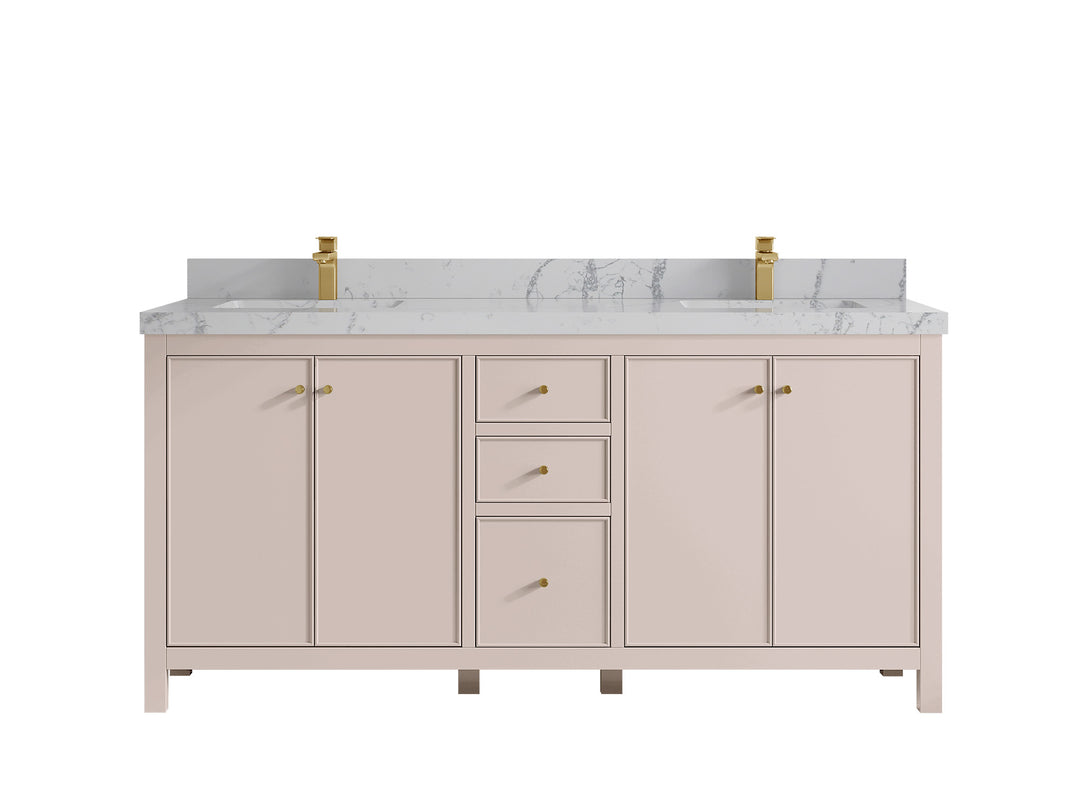 Chicago 72 in. W x 22 in. D Double Sink Bathroom Vanity