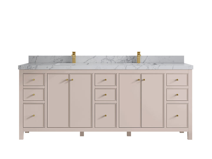 Chicago 84 in. W x 22 in. D Double Sink Bathroom Vanity - photo 43