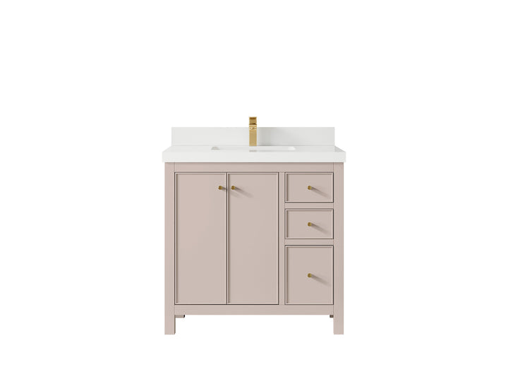 Chicago 36 in. W x 22 in. D Center Sink Bathroom Vanity - photo 45
