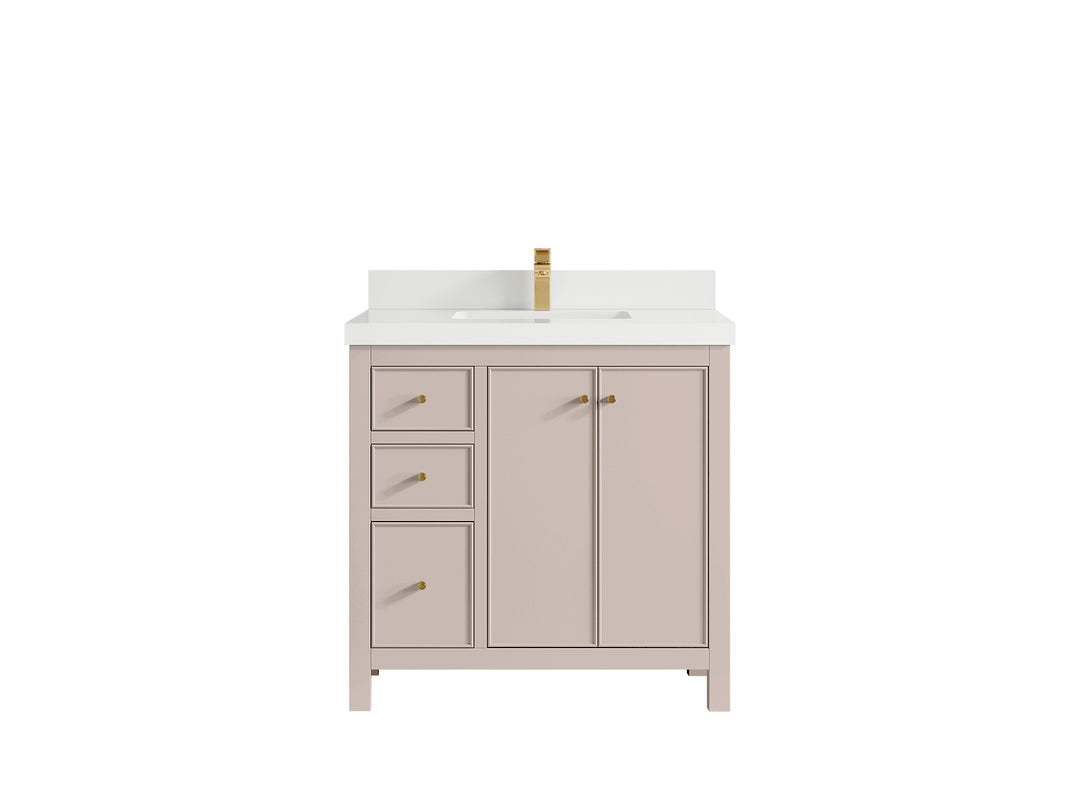 Chicago 36 in. W x 22 in. D Center Sink Bathroom Vanity