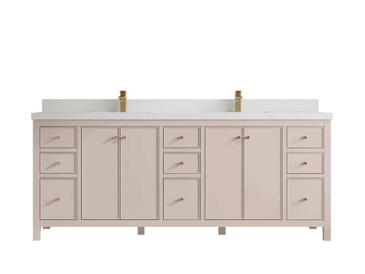 Chicago 84 in. W x 22 in. D Double Sink Bathroom Vanity - photo 45
