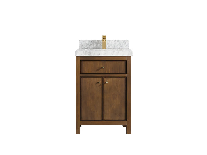 Chicago Teak 24 in. W x 22 in. D Single Sink Bathroom Vanity - photo 6