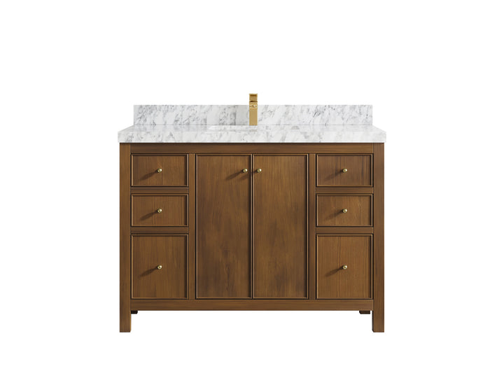 Chicago Teak 48 in. W x 22 in. D Single Sink Bathroom Vanity - photo 11