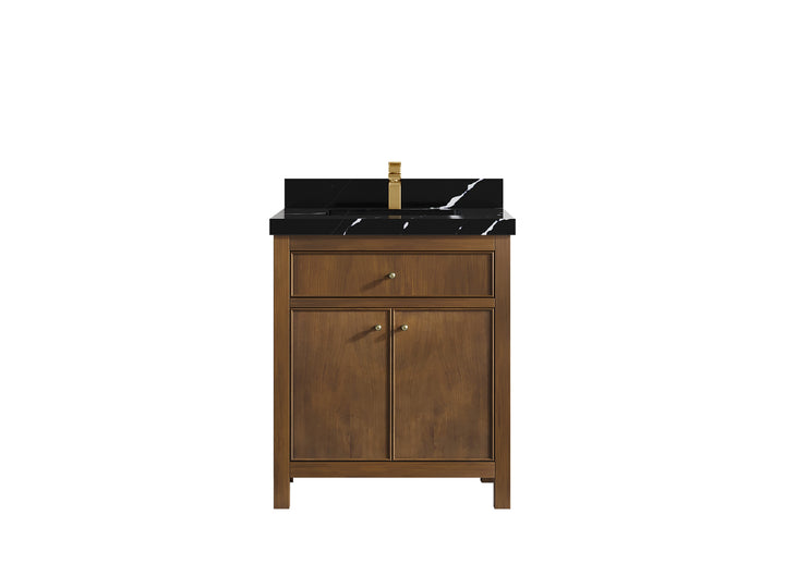 Chicago Teak 30 in. W x 22 in. D Single Sink Bathroom Vanity - photo 9