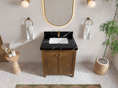 Chicago Teak 30 in. W x 22 in. D Single Sink Bathroom Vanity