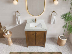 Chicago Teak 30 in. W x 22 in. D Single Sink Bathroom Vanity - photo 15