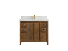 Chicago Teak 42 in. W x 22 in. D Single Sink Bathroom Vanity - photo 18