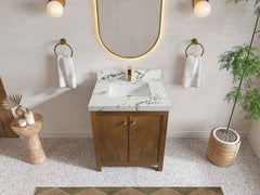 Chicago Teak 30 in. W x 22 in. D Single Sink Bathroom Vanity - photo 35